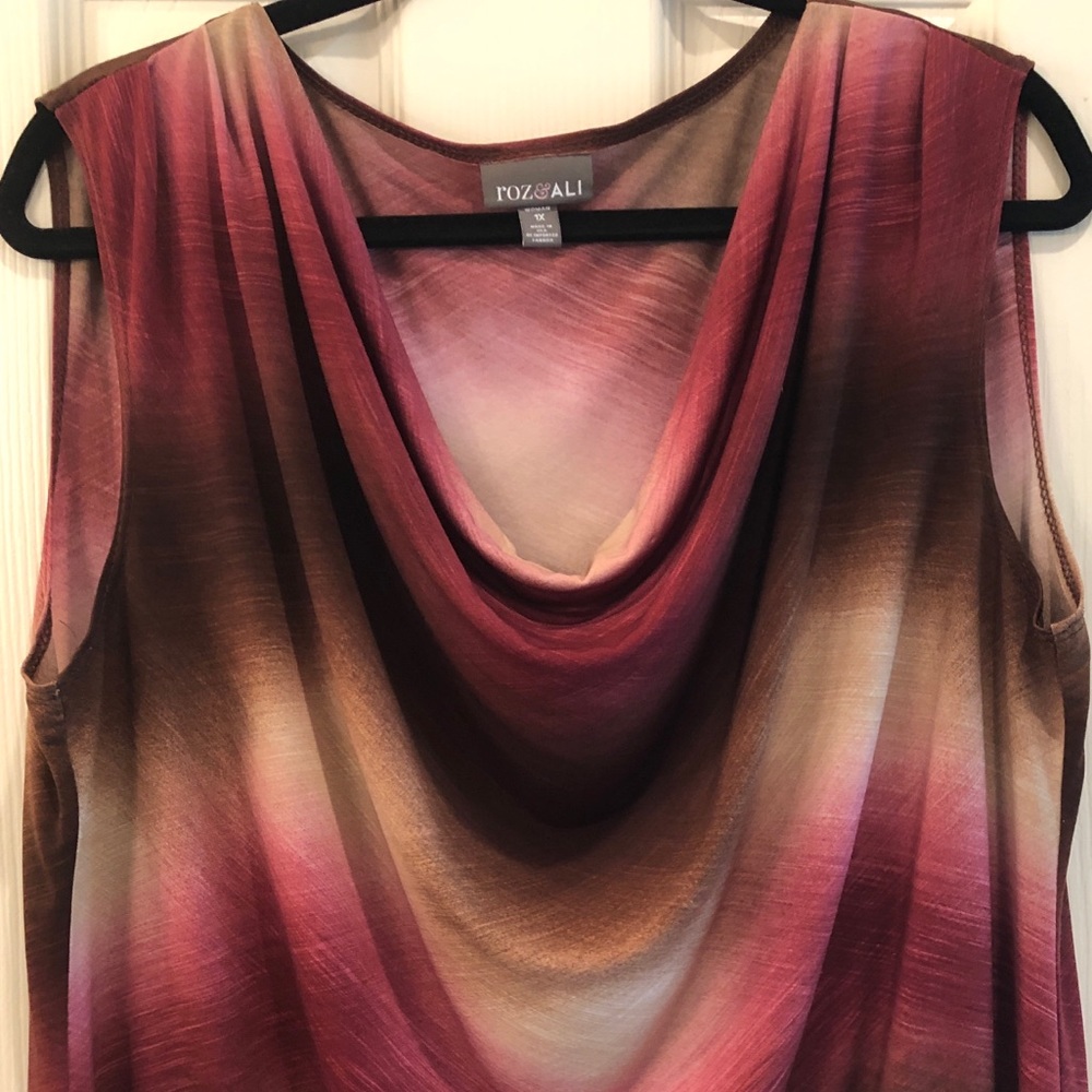 Roz & Ali Cowel Neck Sleeveless Top